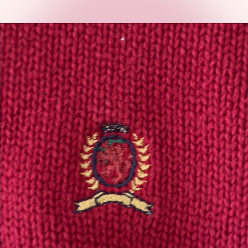 Tommy Hilfiger Red Knit Sweater